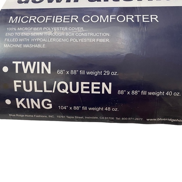 Royal Luxe Lightweight Microfiber Color Down Alternative Full/Queen Comforter - Picture 4 of 5